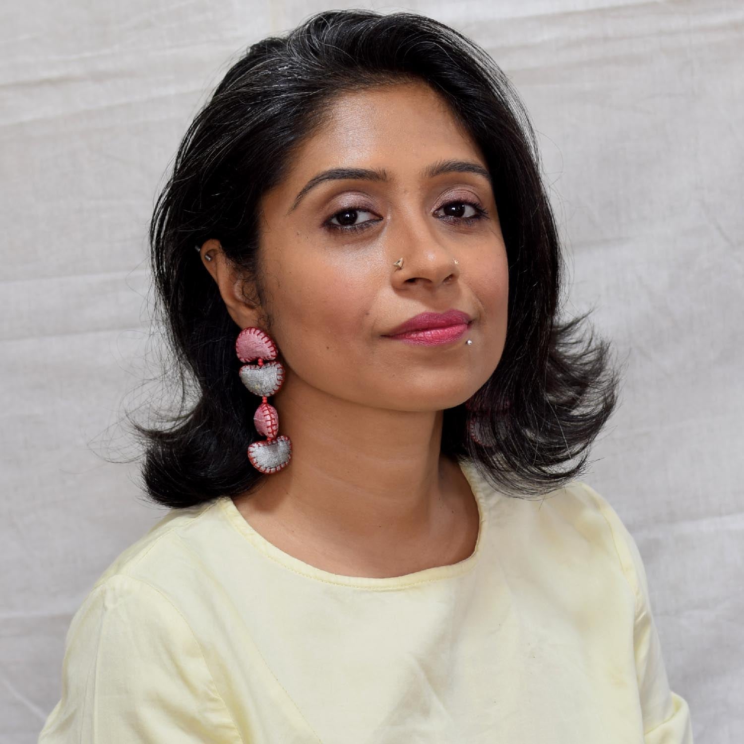 Kimaya Short earrings - Pink - CiceroniEarringPaulami