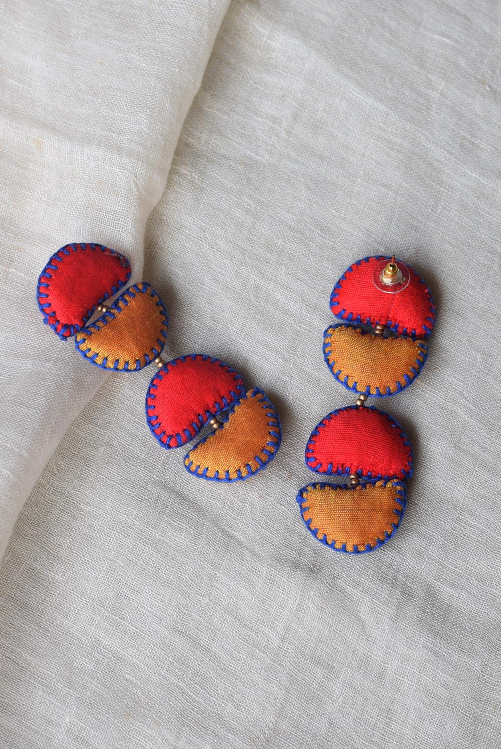 Kimaya Short earrings - Red - CiceroniEarringPaulami