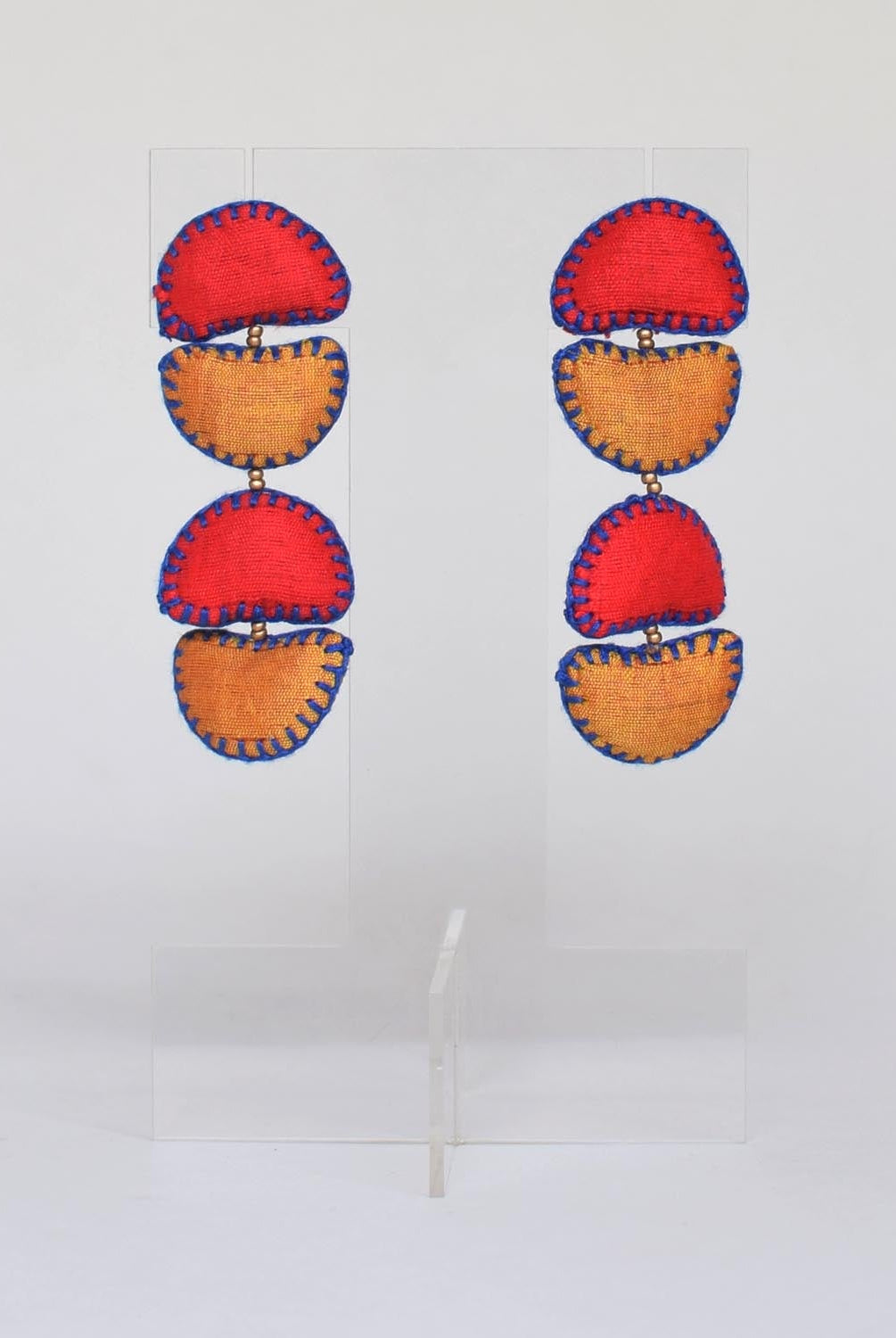 Kimaya Short earrings - Red - CiceroniEarringPaulami