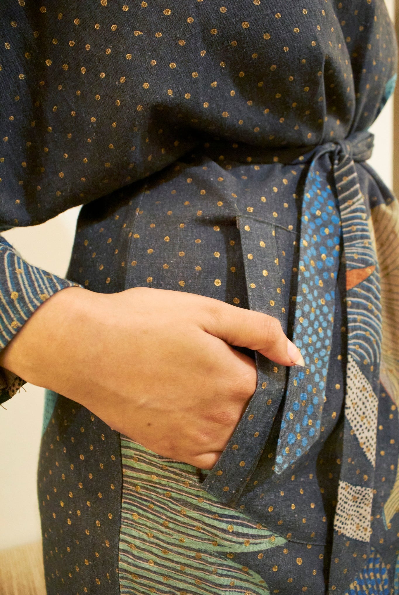 Kimono Dress in Madhu Linen Cotton - CiceroniDressesNikyta's Workroom