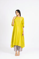 Kimono Tunic and Pants - Lemon Yellow - CiceroniTunic SetBhavik Shah