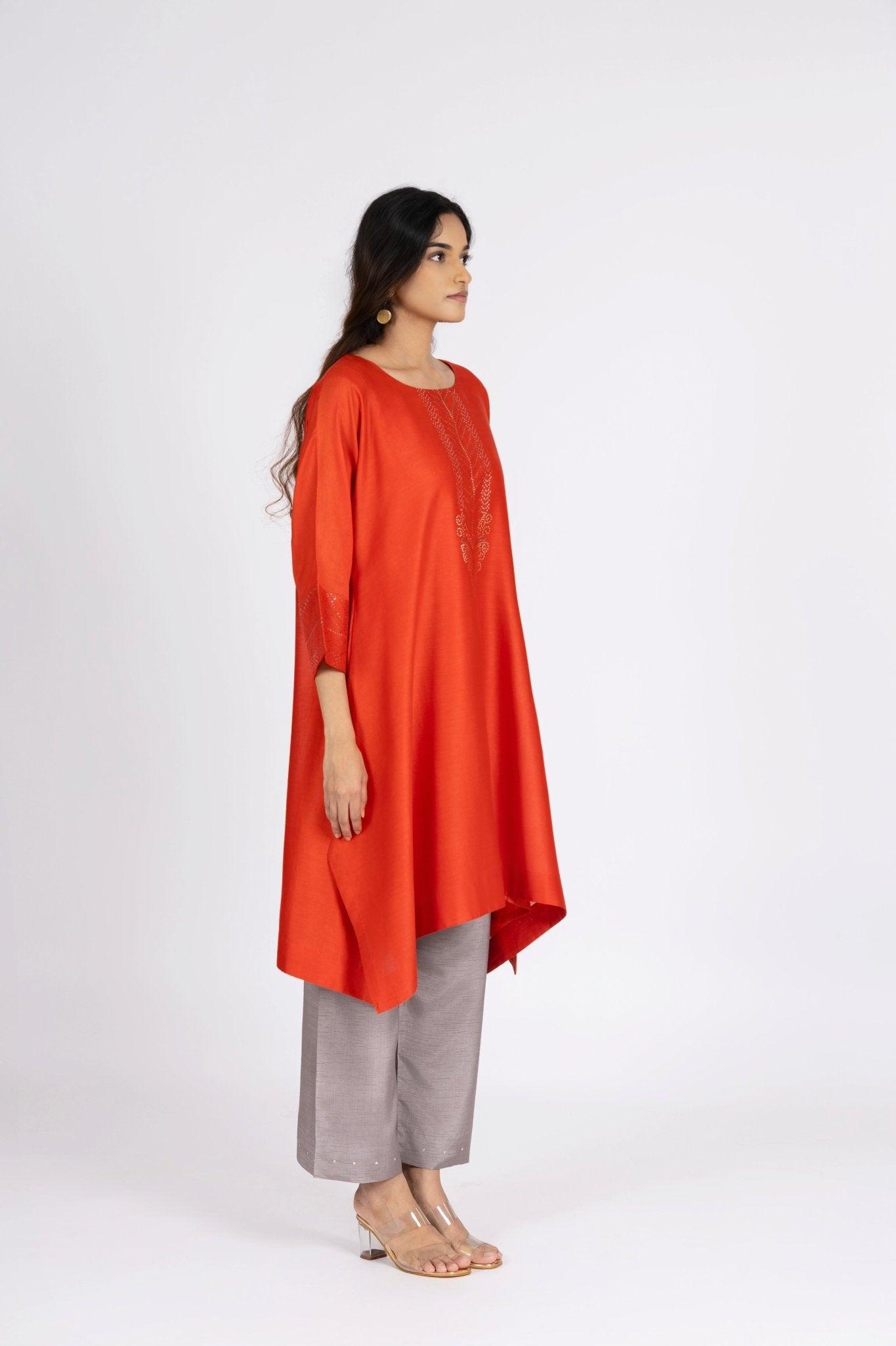 Kimono Tunic and Pants - Orange - CiceroniTunic SetBhavik Shah
