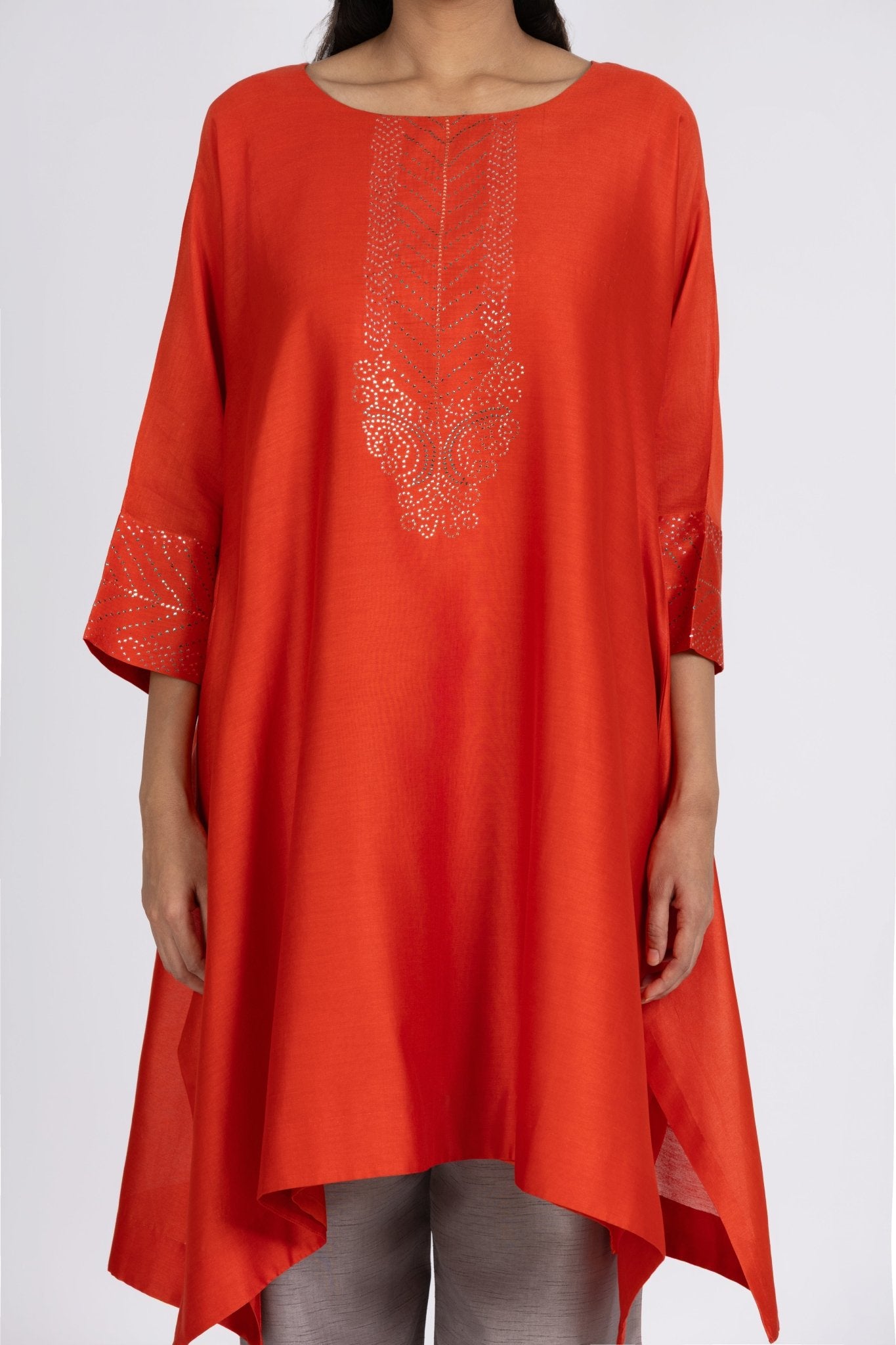 Kimono Tunic and Pants - Orange - CiceroniTunic SetBhavik Shah