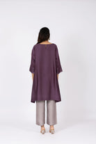 Kimono Tunic and Pants - Plum Brown - CiceroniTunic SetBhavik Shah