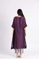 Kimono Tunic and Pants - Plum Brown - CiceroniTunic SetBhavik Shah