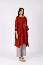 Kimono Tunic and Pants - Red - CiceroniTunic SetBhavik Shah