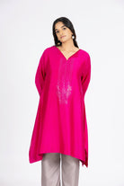 Kimono Tunic and Pants - Strawberry Pink - CiceroniTunic SetBhavik Shah