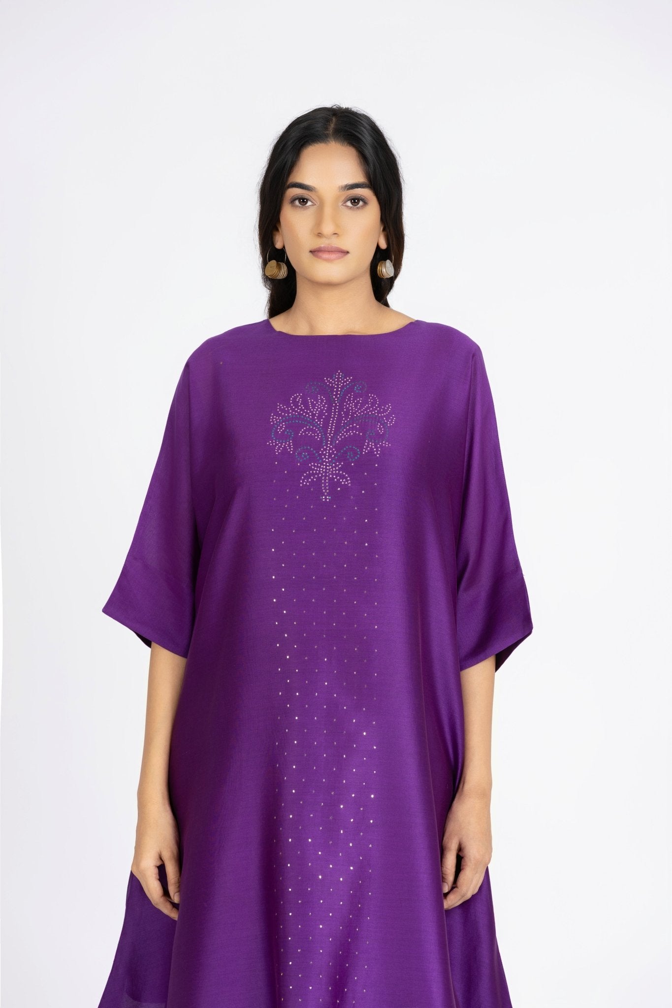 Kimono Tunic and Pants - Violet - CiceroniTunic SetBhavik Shah