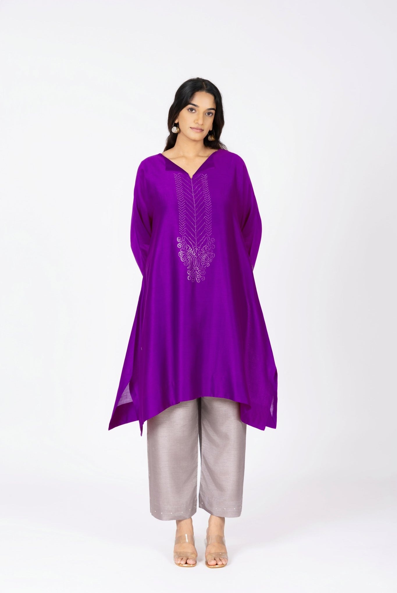 Kimono Tunic and Pants - Violet - CiceroniTunic SetBhavik Shah