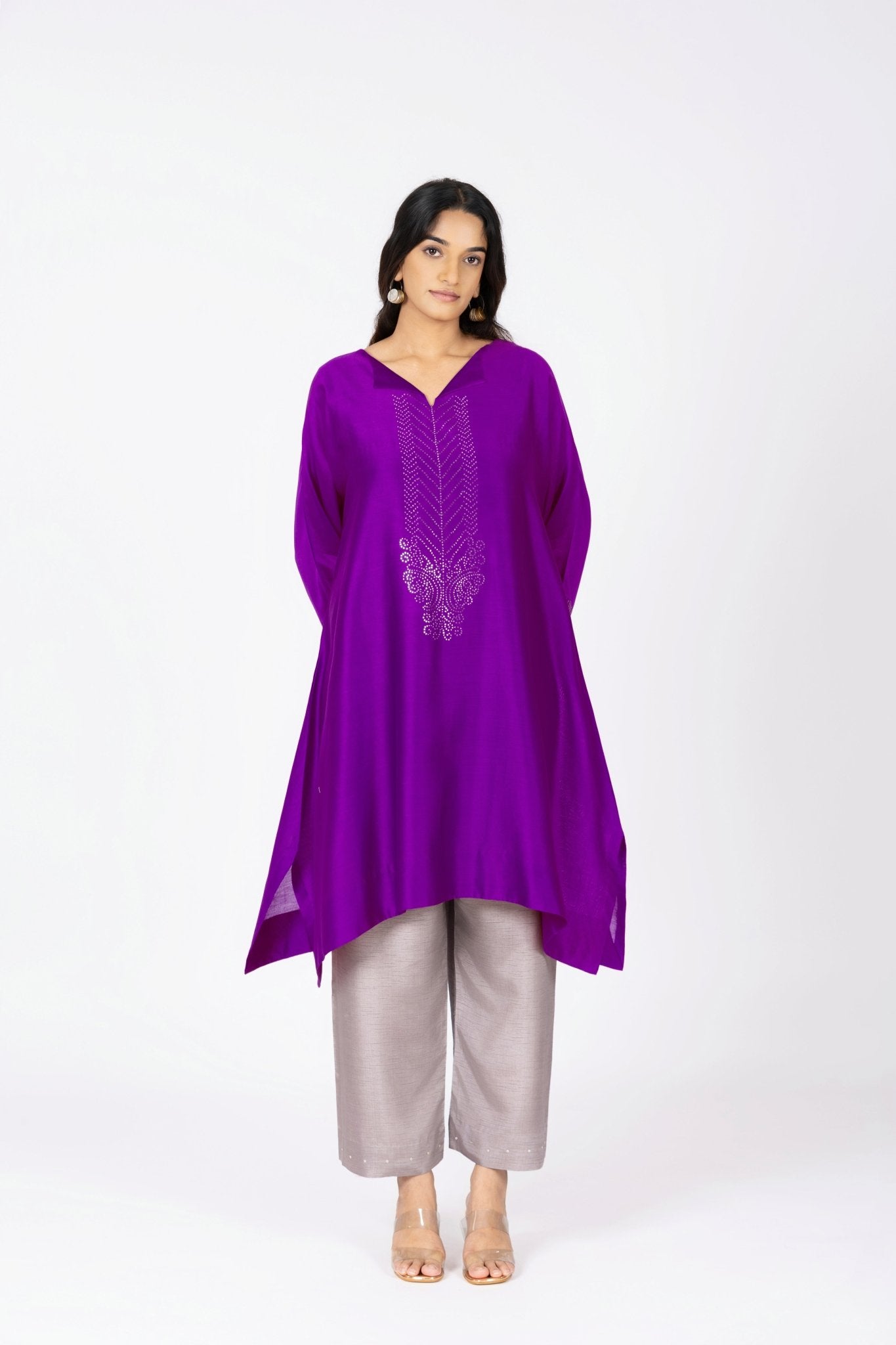 Kimono Tunic and Pants - Violet - CiceroniTunic SetBhavik Shah
