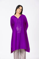 Kimono Tunic and Pants - Violet - CiceroniTunic SetBhavik Shah