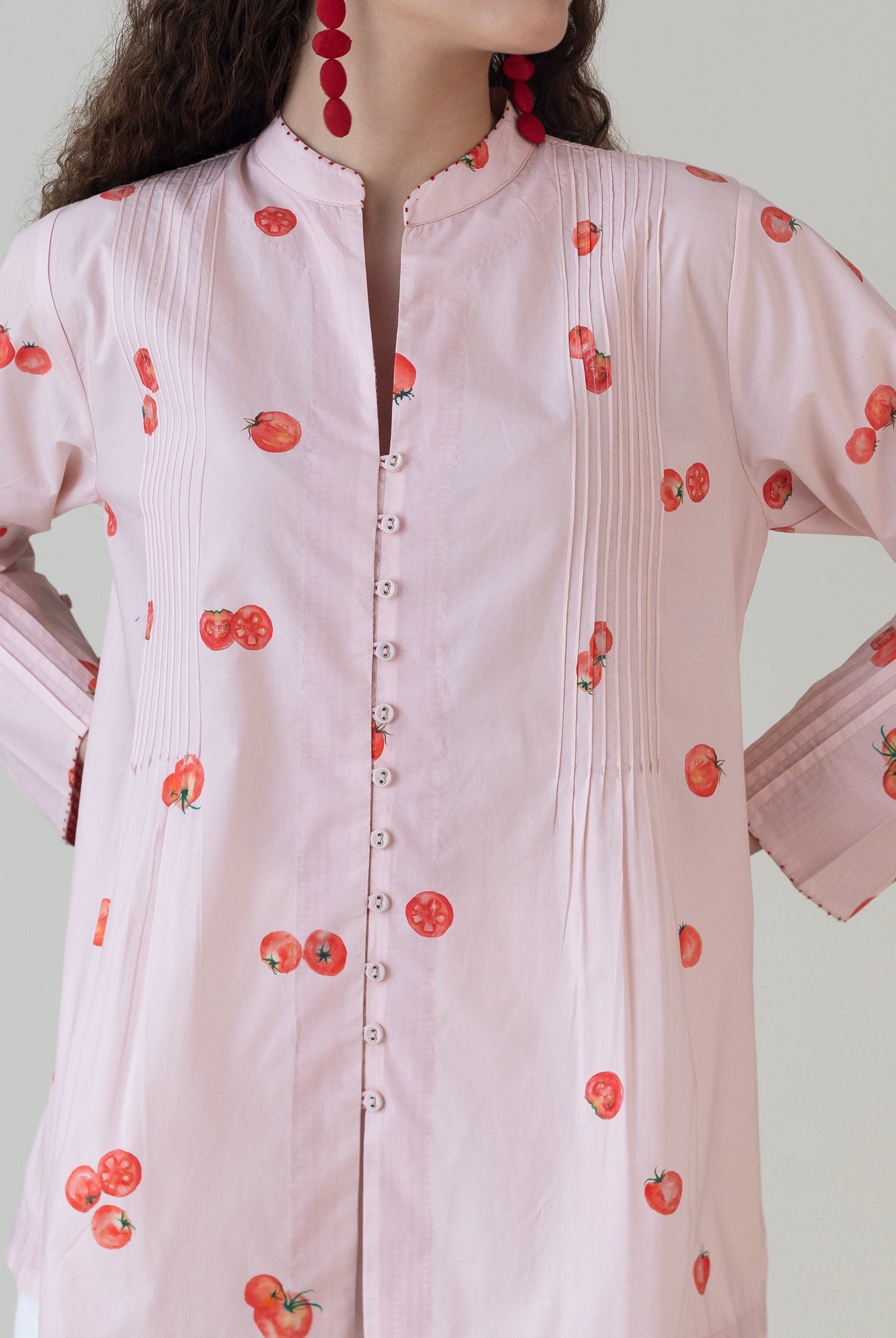 Koharu Pink Shirt - CiceroniWomen ShirtsShades of India