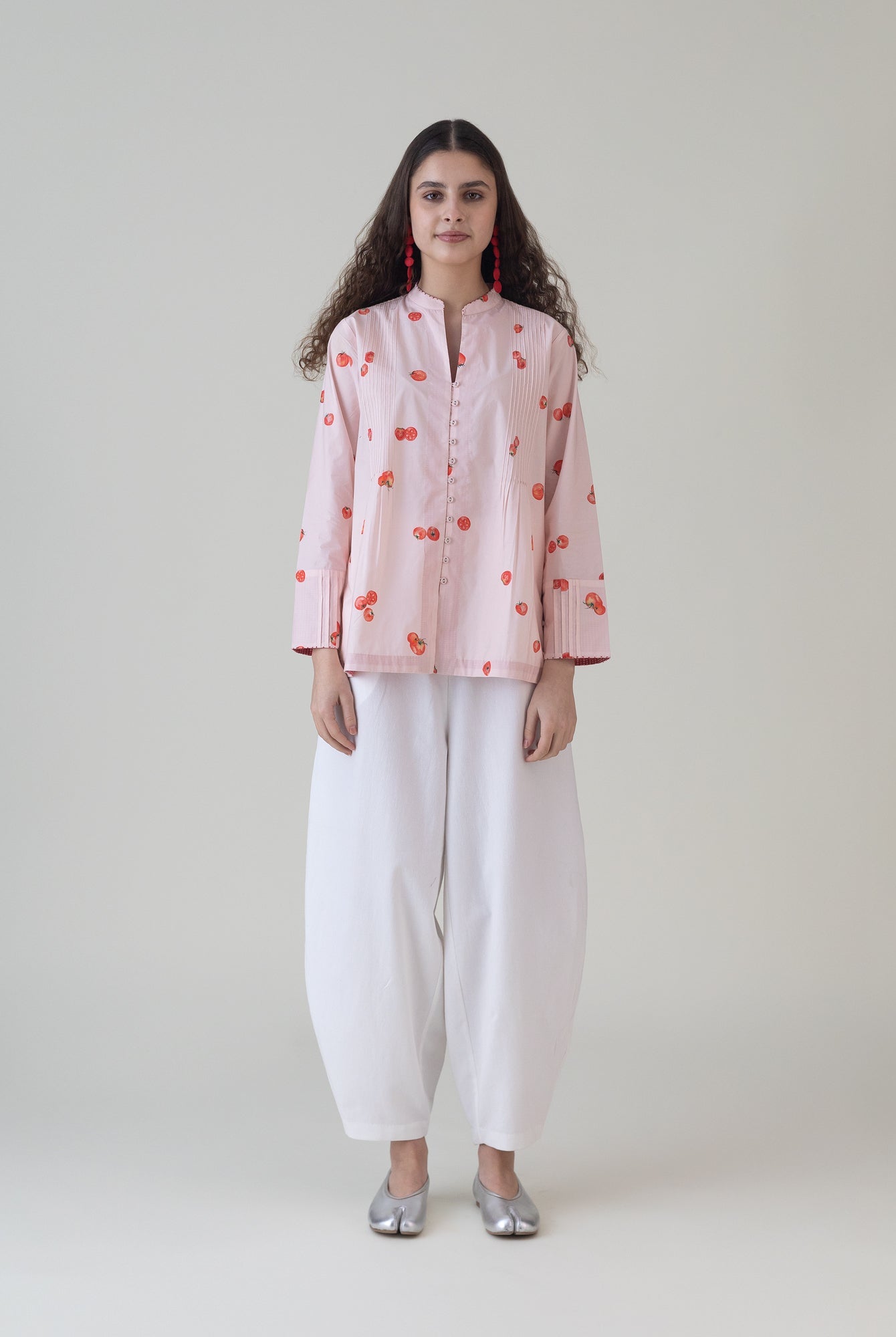 Koharu Pink Shirt - CiceroniWomen ShirtsShades of India