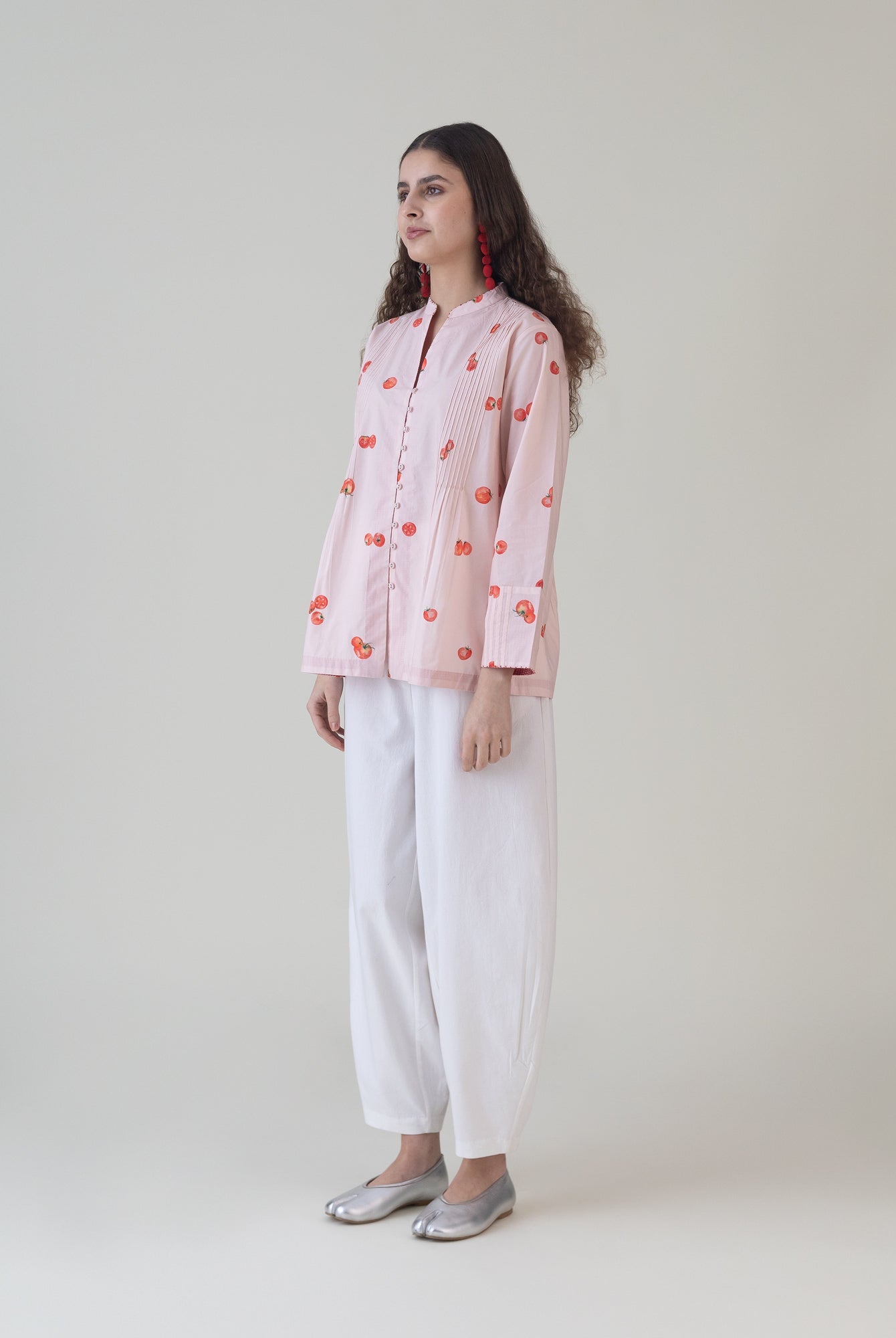 Koharu Pink Shirt - CiceroniWomen ShirtsShades of India