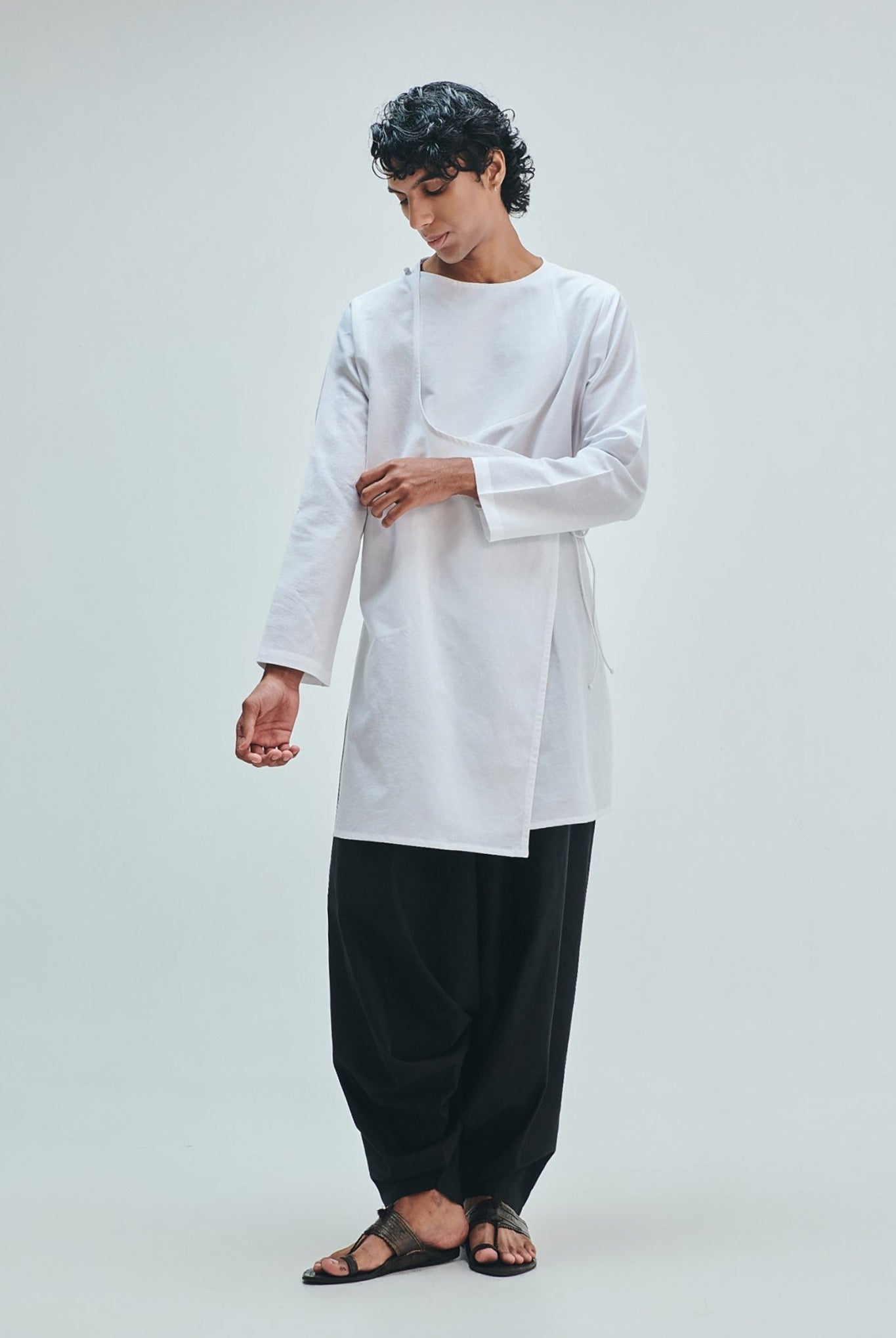 Kohl Co-Linen Men's Dhoti Drape Pants - CiceroniDhoti PantsSaphed