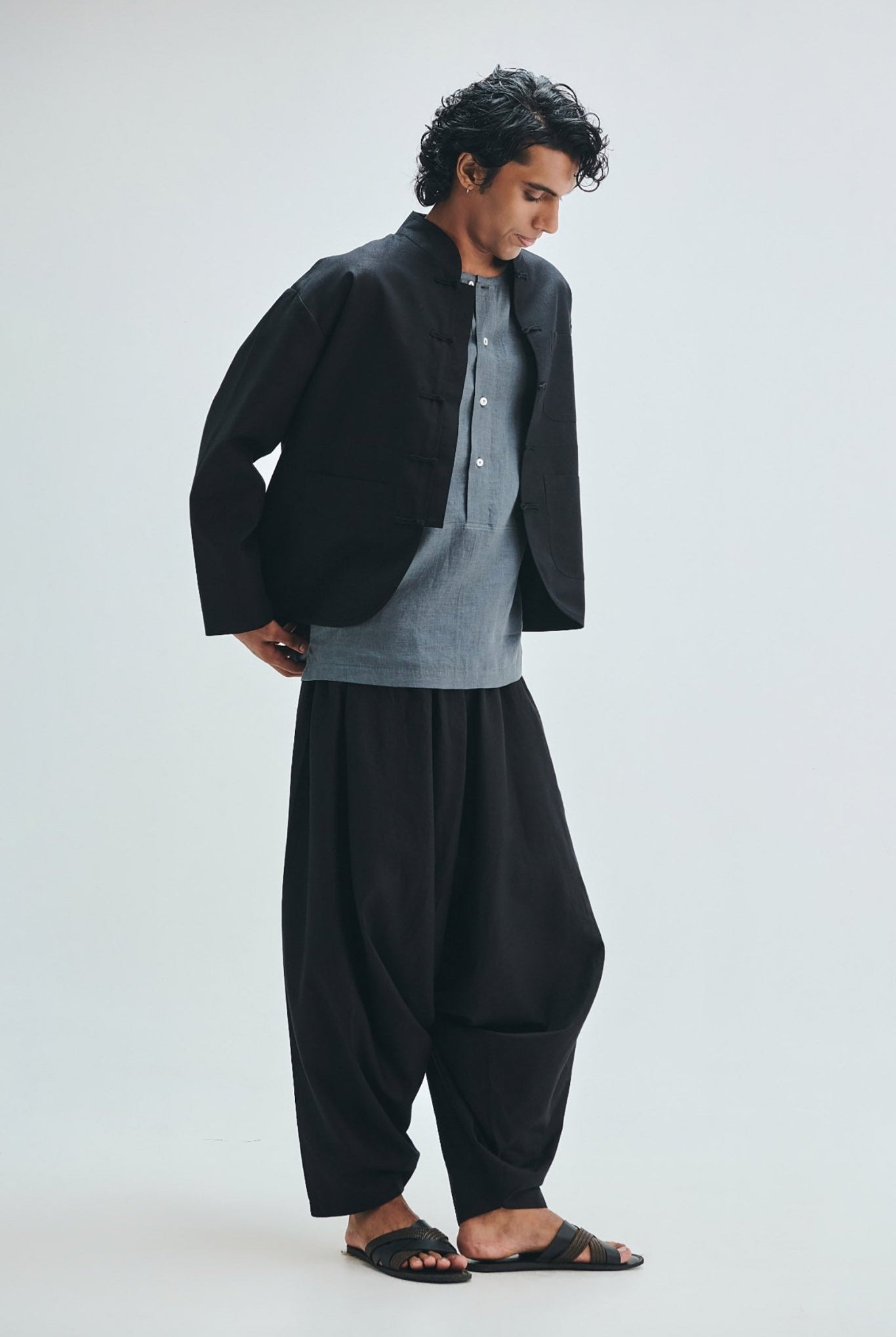 Kohl Co-Linen Men's Dhoti Drape Pants - CiceroniDhoti PantsSaphed