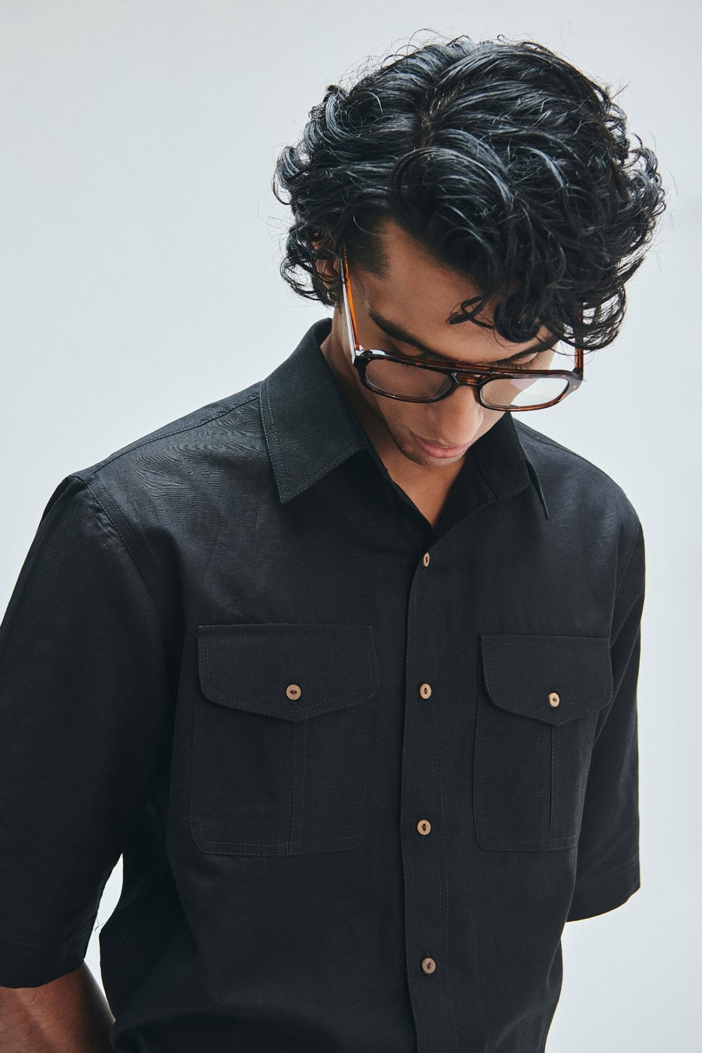 Kohl Co-Linen Men's Flap Pocket Shirt - CiceroniShirtSaphed