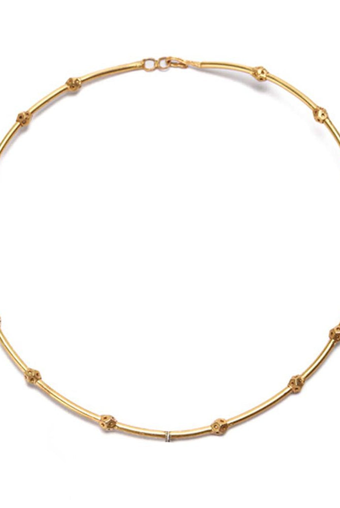 Koi Geometric Gold Choker - CiceroniChokerUnbent