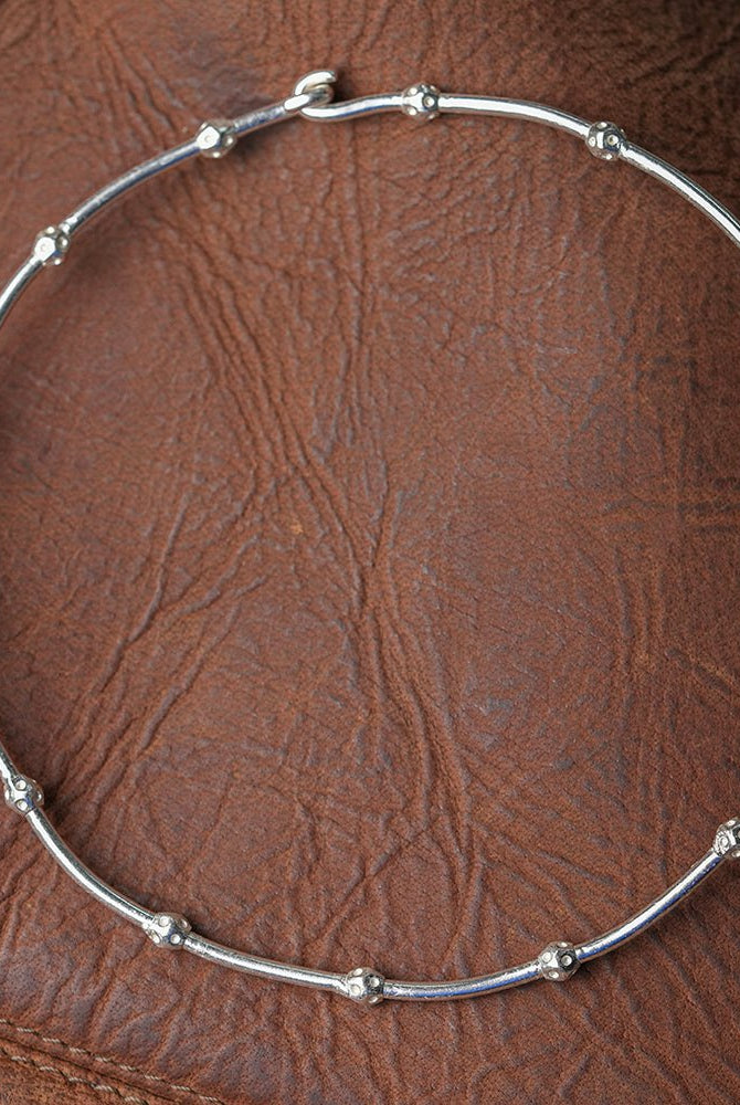 Koi Geometric Silver Choker - CiceroniChokerUnbent
