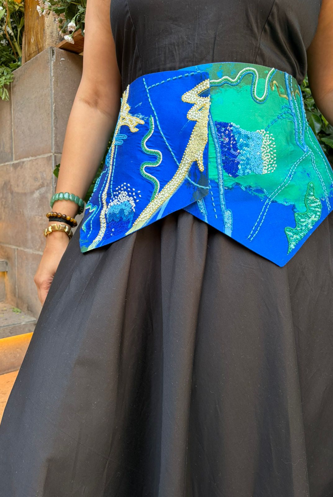 Komorebi Corset Belt with Dress - CiceroniDressArtbeats by Keerthana