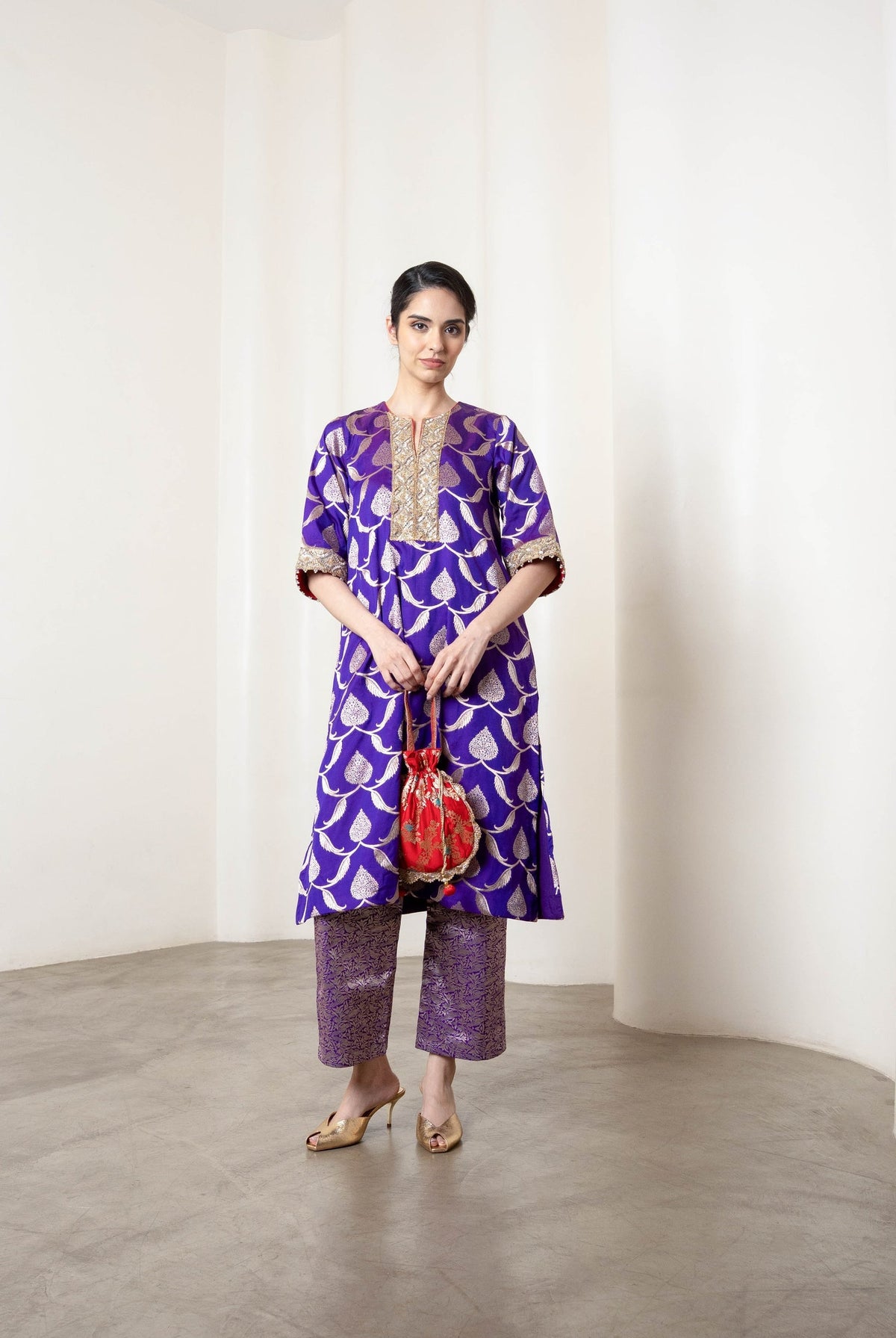 Kris Kurta Set Purple - CiceroniKurta Set, Festive WearShriya Singhi