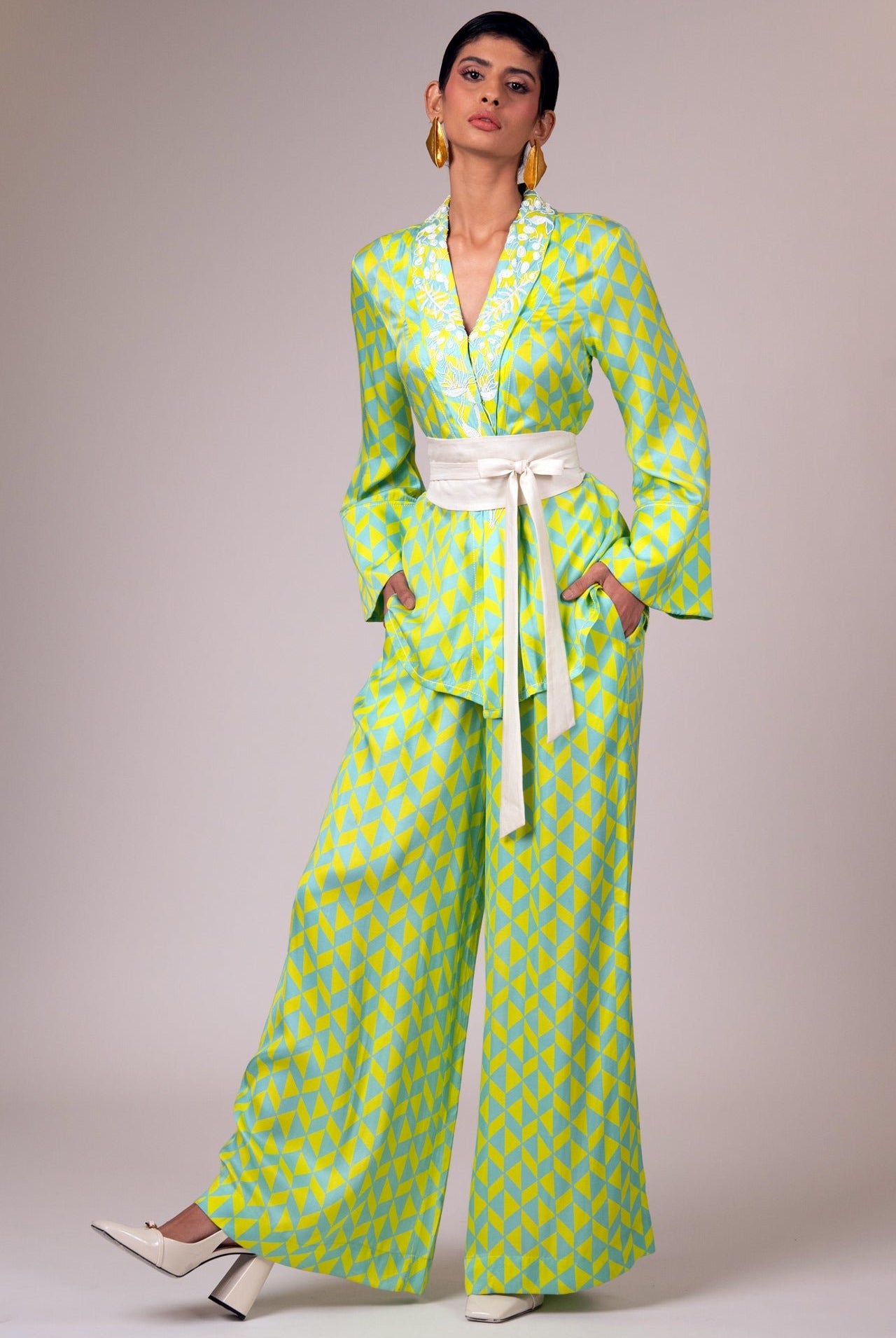 Krypt - The Flowy Overlap Tunic & Pants - CiceroniCo-ord SetMadder Much