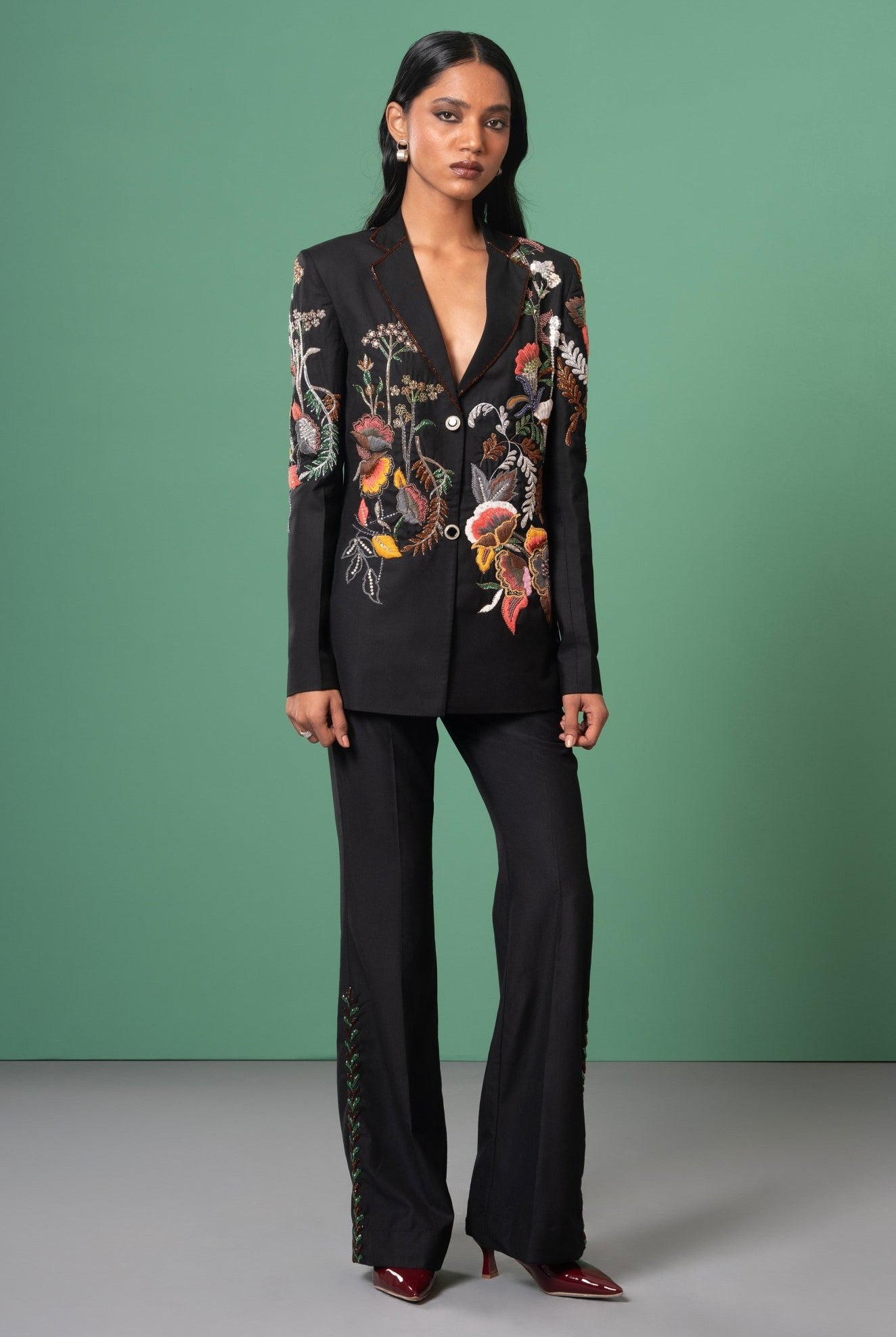 Kuro Embroidered Blazer Set - CiceroniCo - ord SetAdvait