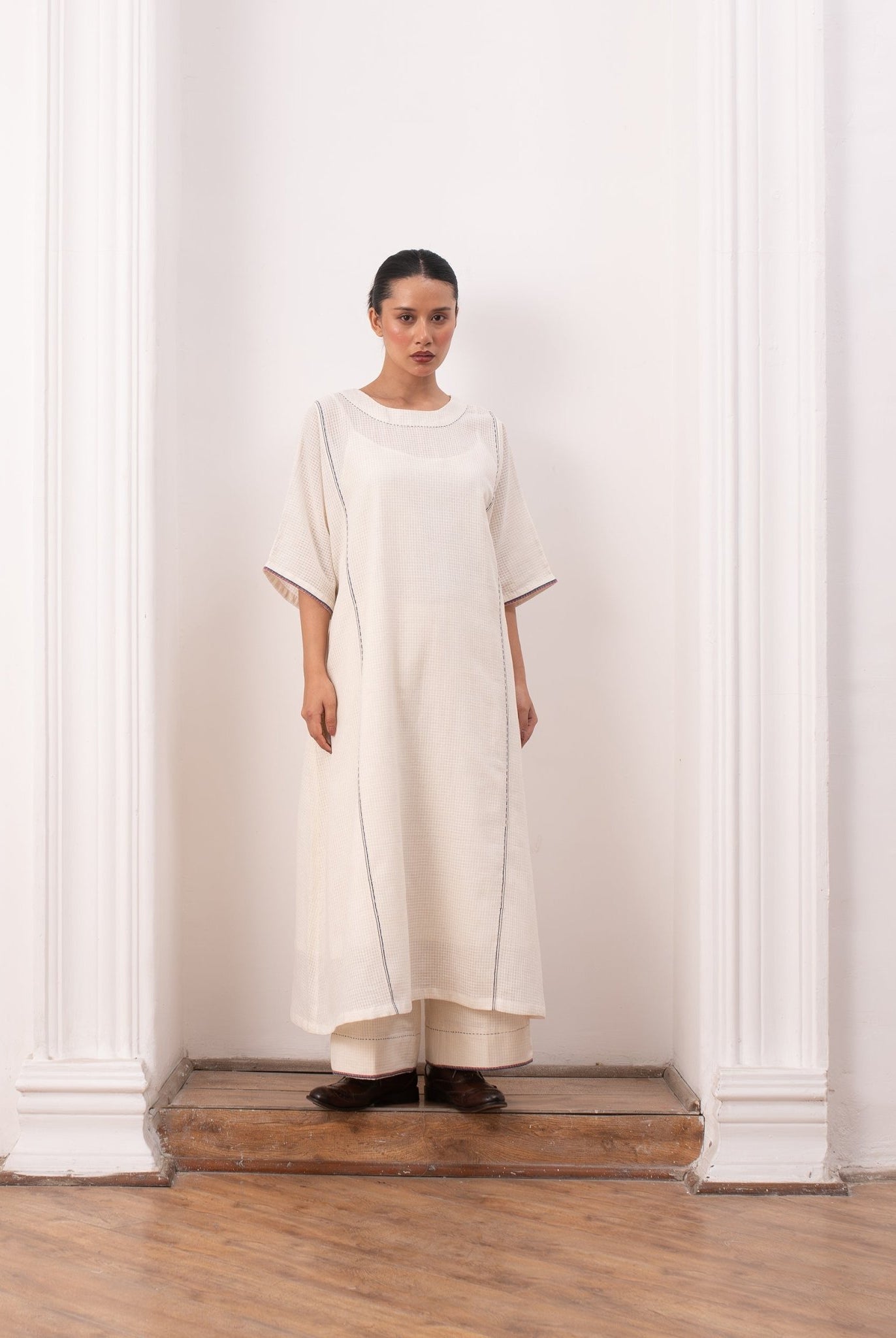 Kusama Set - Soft White - CiceroniKurta Set, Everyday WearHiranya