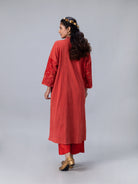Kusum Red Kaftan - CiceroniKaftanShades of India