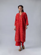 Kusum Red Kaftan - CiceroniKaftanShades of India