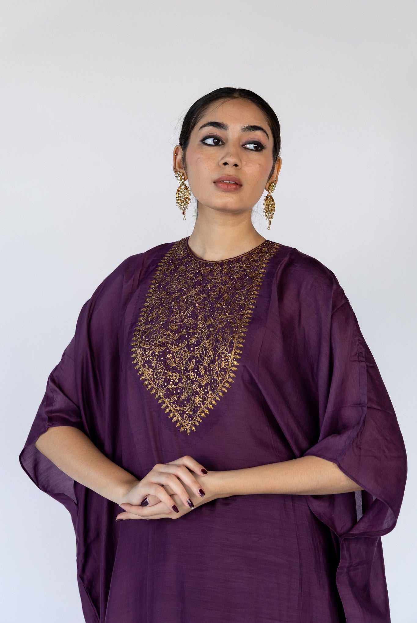 Lailaa Caftan Set - Aubergine - CiceroniKaftan SetNirjara