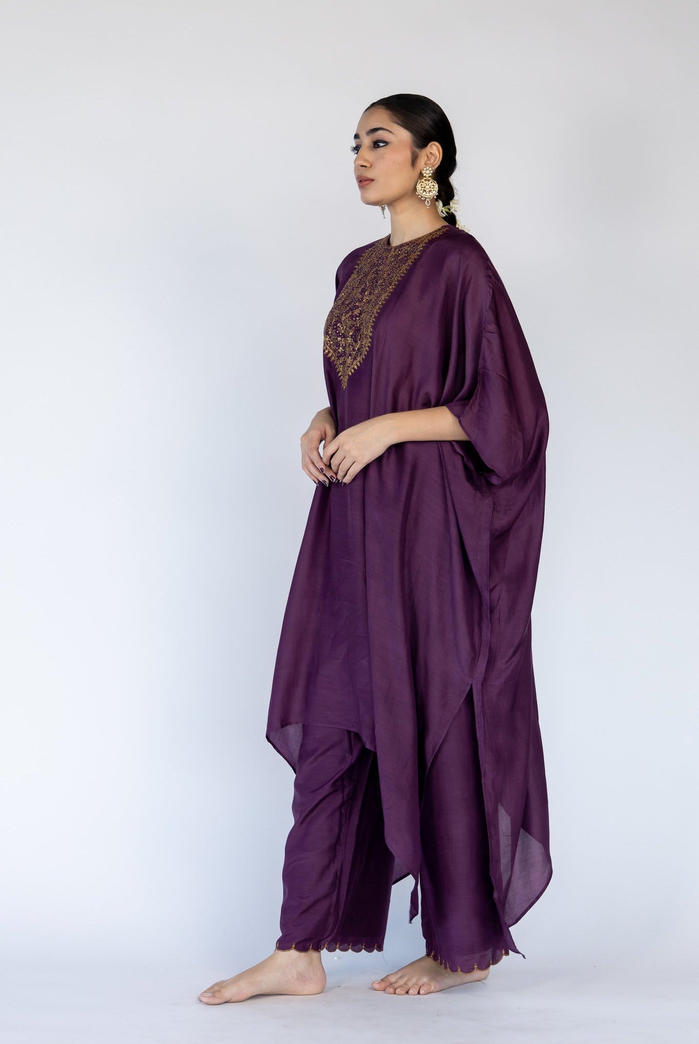 Lailaa Caftan Set - Aubergine - CiceroniKaftan SetNirjara