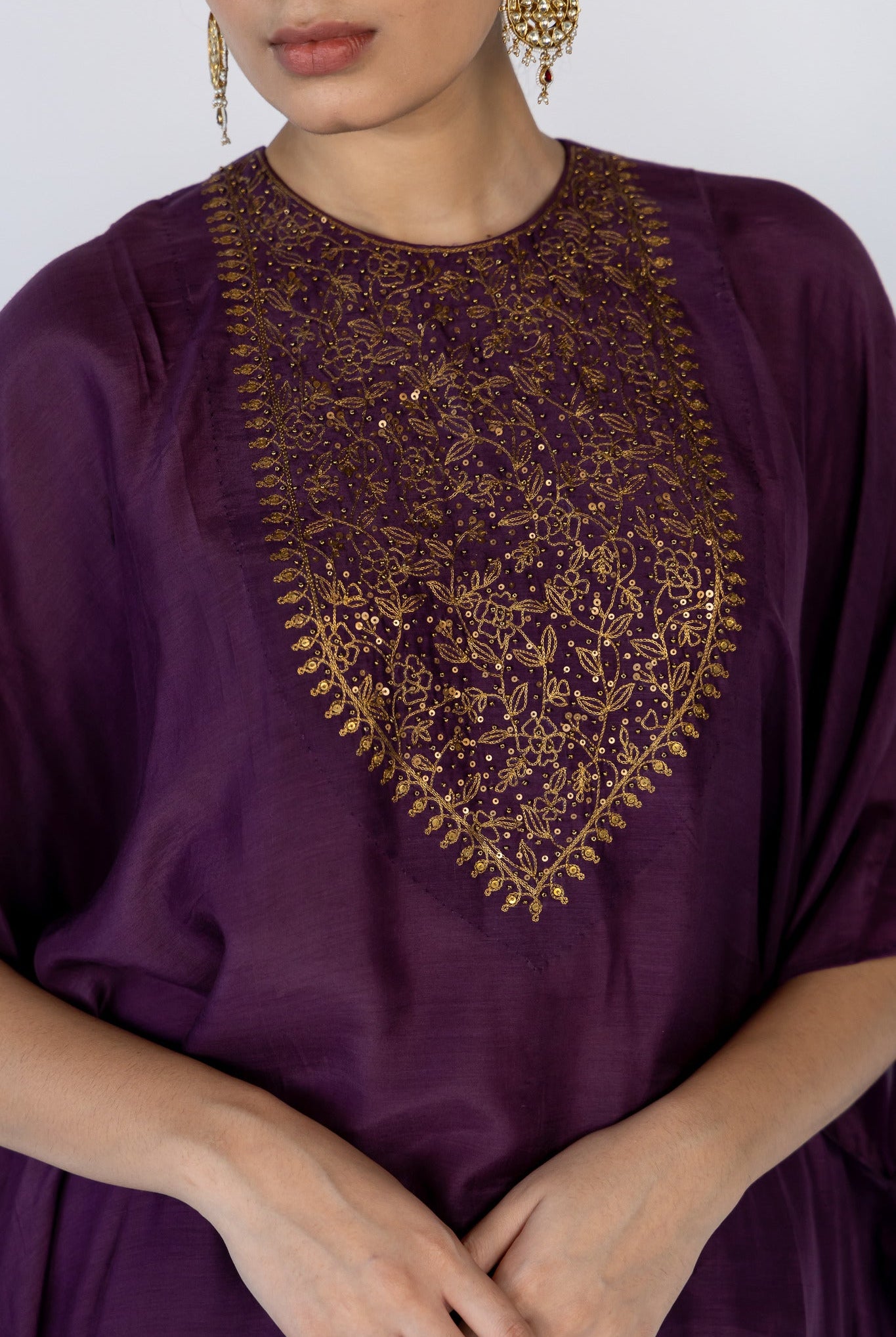 Lailaa Caftan Set - Aubergine - CiceroniKaftan SetNirjara