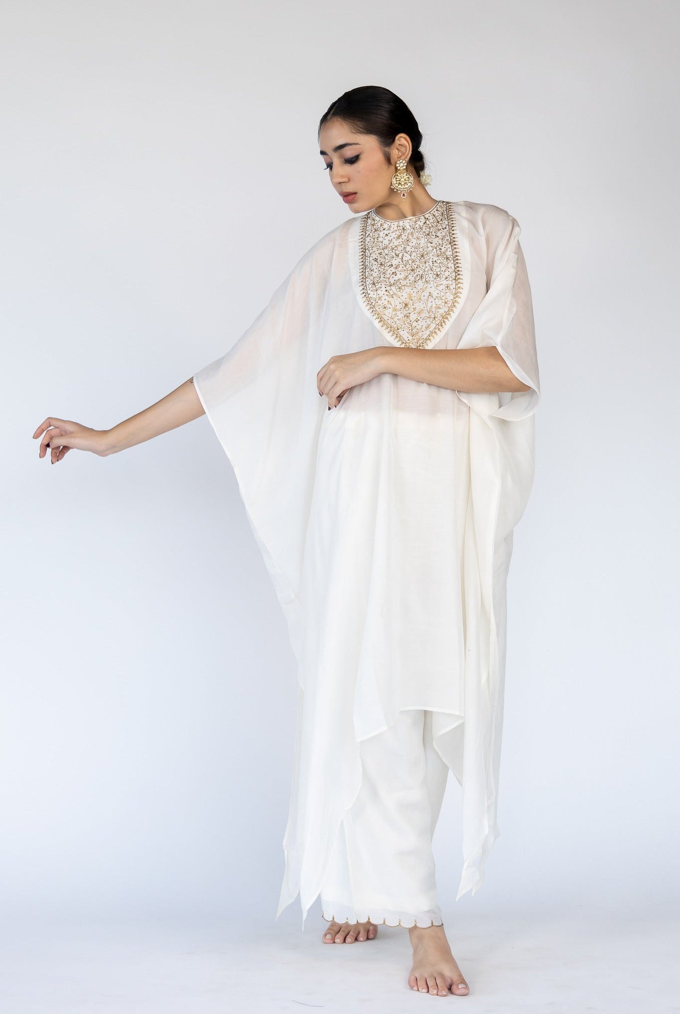 Lailaa Caftan Set - Ivory - CiceroniKaftan SetNirjara