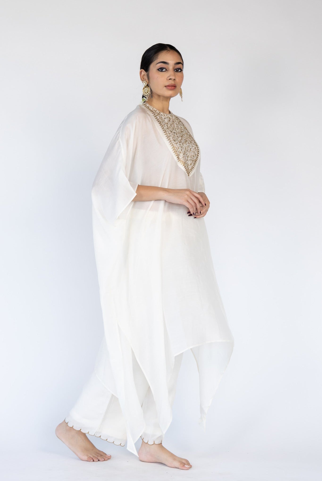 Lailaa Caftan Set - Ivory - CiceroniKaftan SetNirjara