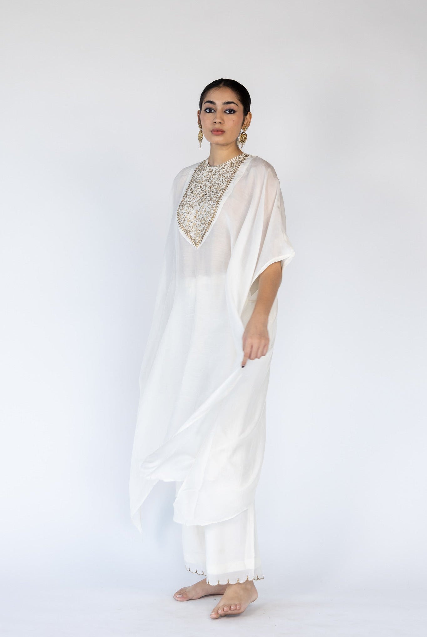 Lailaa Caftan Set - Ivory - CiceroniKaftan SetNirjara