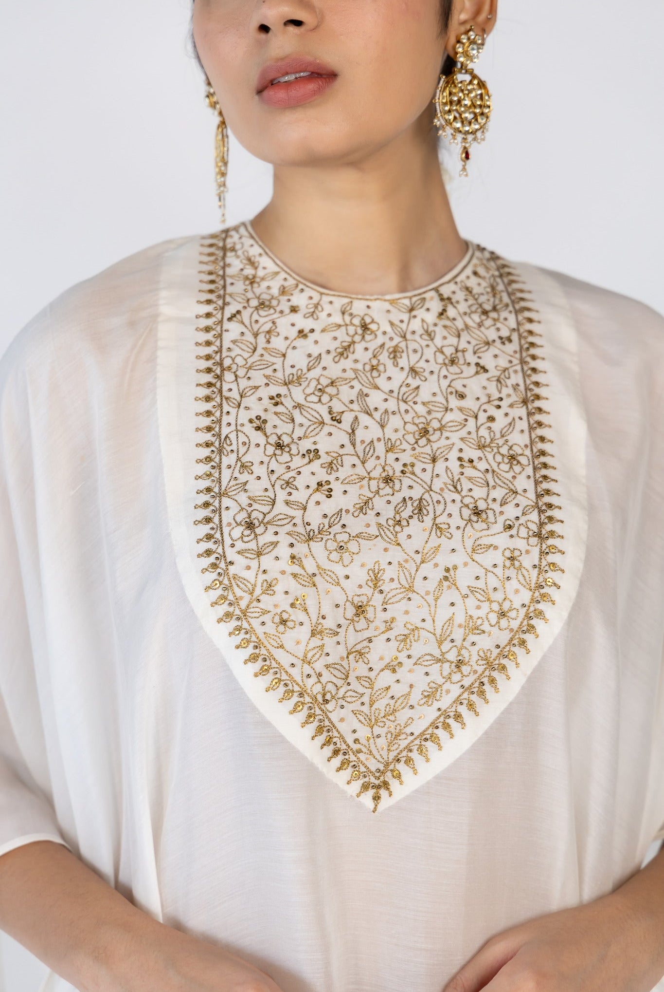 Lailaa Caftan Set - Ivory - CiceroniKaftan SetNirjara