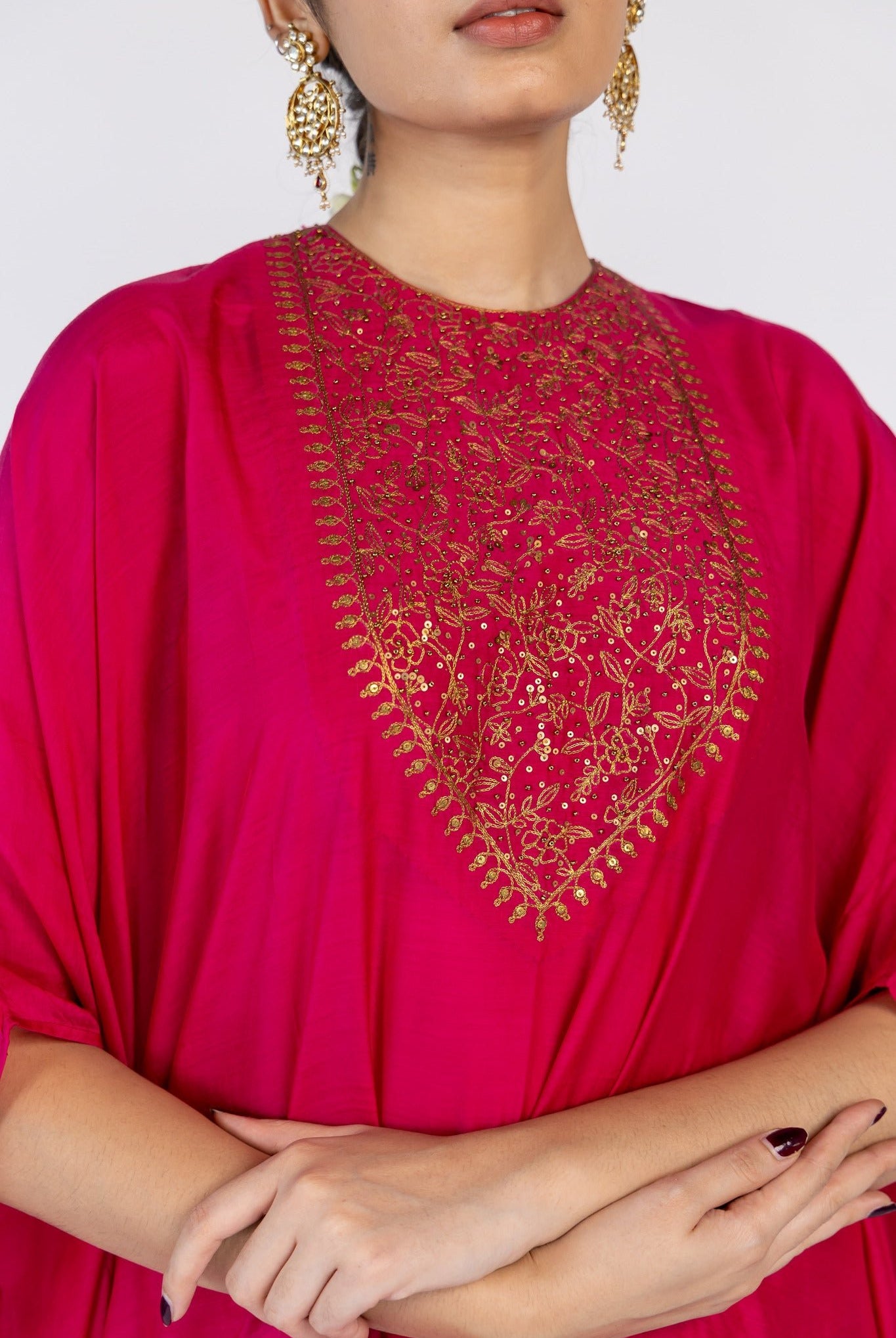 Lailaa Caftan Set - Rani Pink - CiceroniKaftan SetNirjara