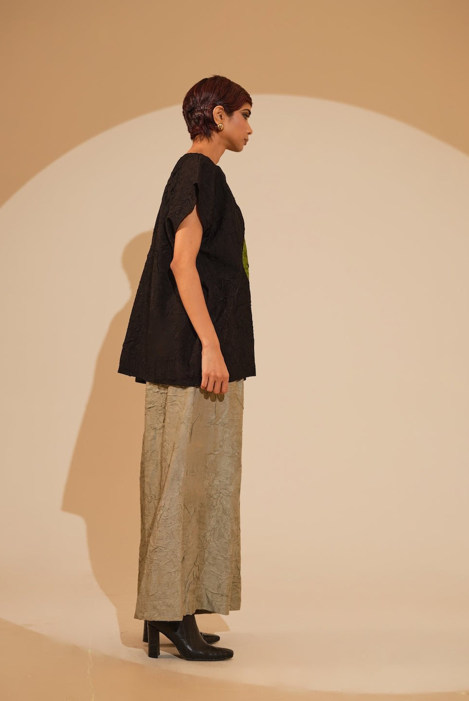 Lane Top - Black and Jade - CiceroniTopsStoique