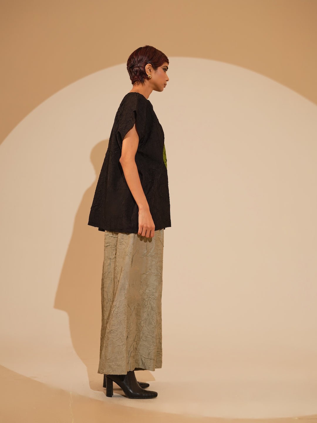 Lane Top - Black and Jade - CiceroniTopsStoique