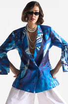 Lapis Lazuli Flower Blazer - CiceroniBlazersEkastories
