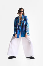 Lapis Lazuli Flower Blazer - CiceroniBlazersEkastories