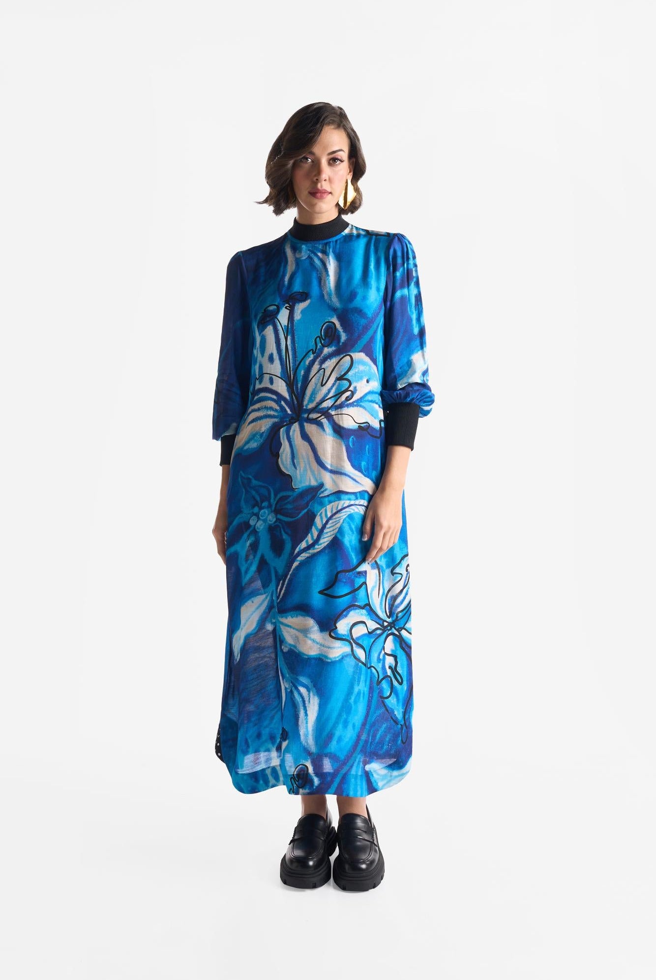 Lapis Lazuli Rib Dress - CiceroniDressesEkastories