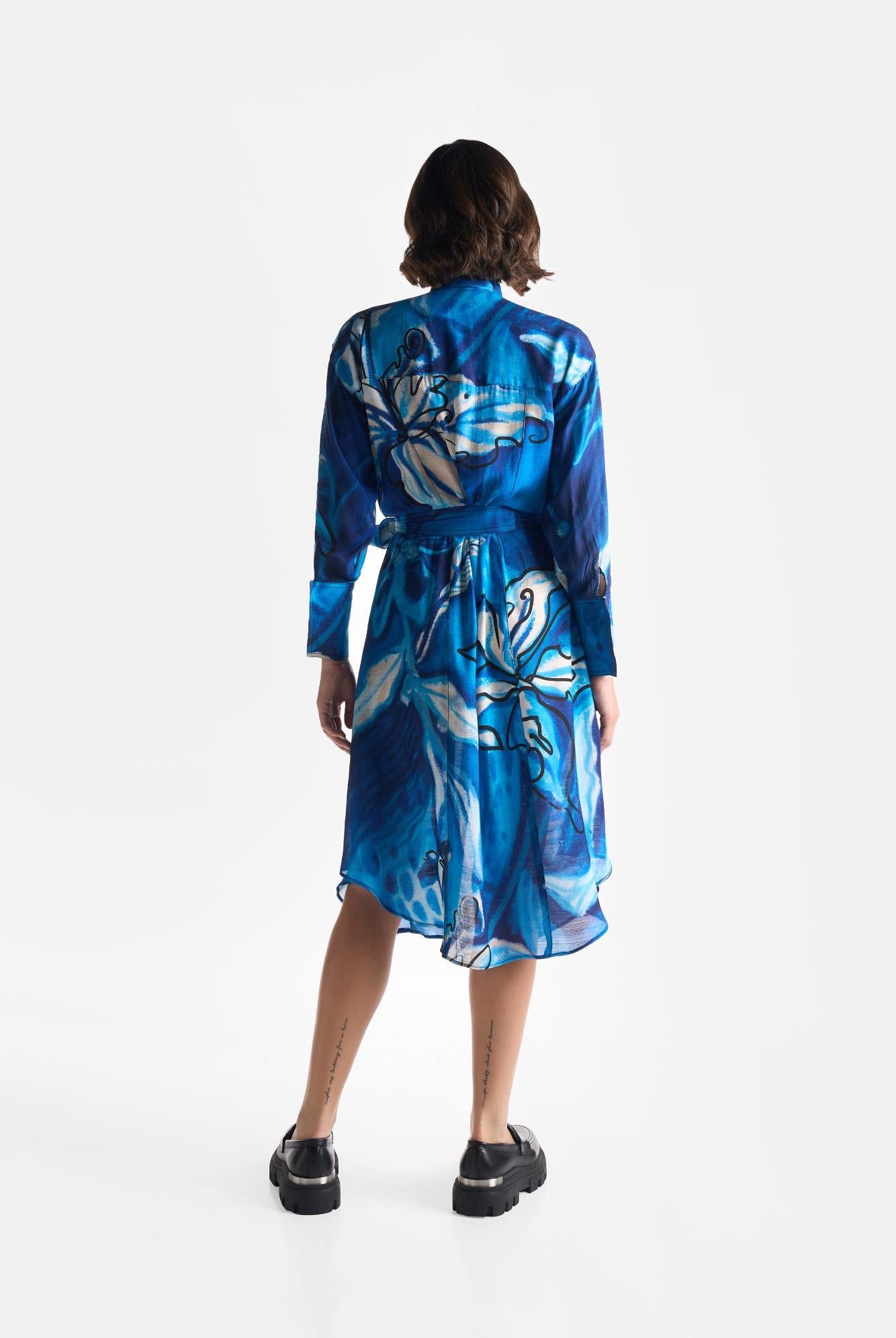 Lapis Lazuli Shirt Dress - CiceroniDressesEkastories
