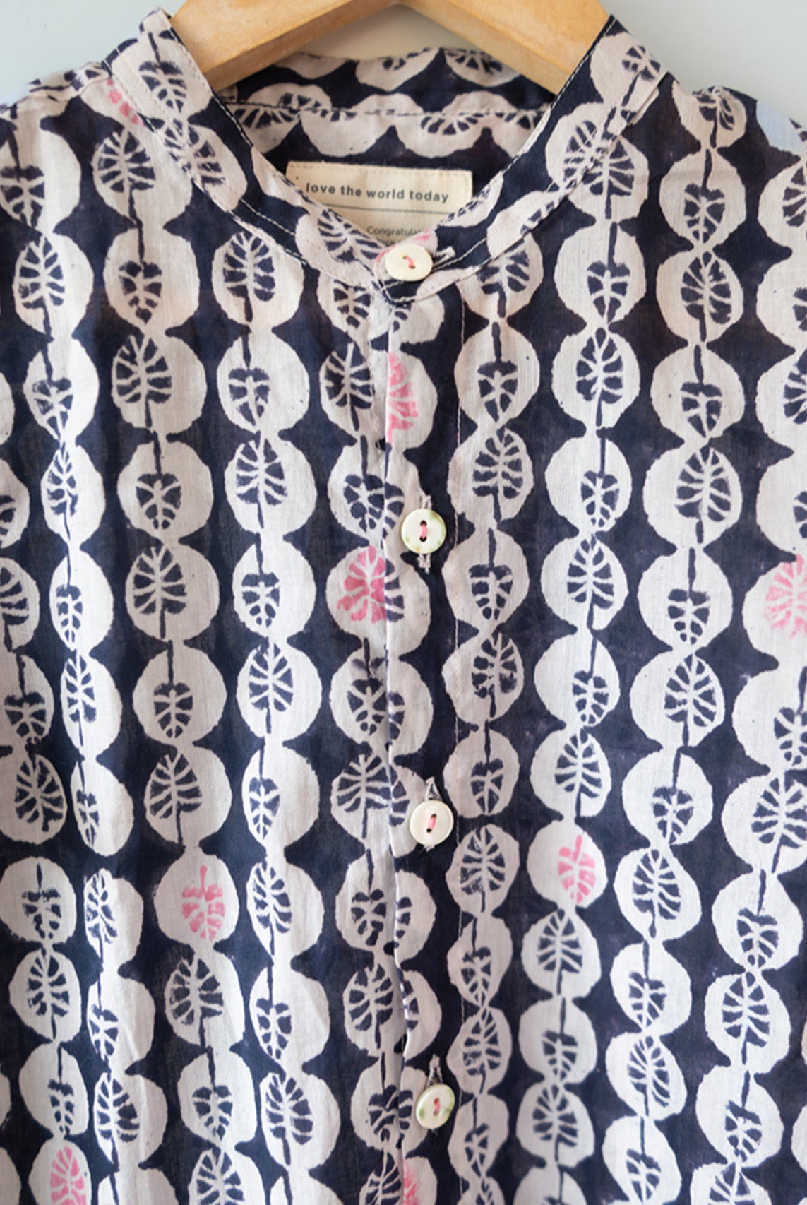 Lata Cotton Monstera Print Full Sleeve Shirt - CiceroniKurtaLove The World Today