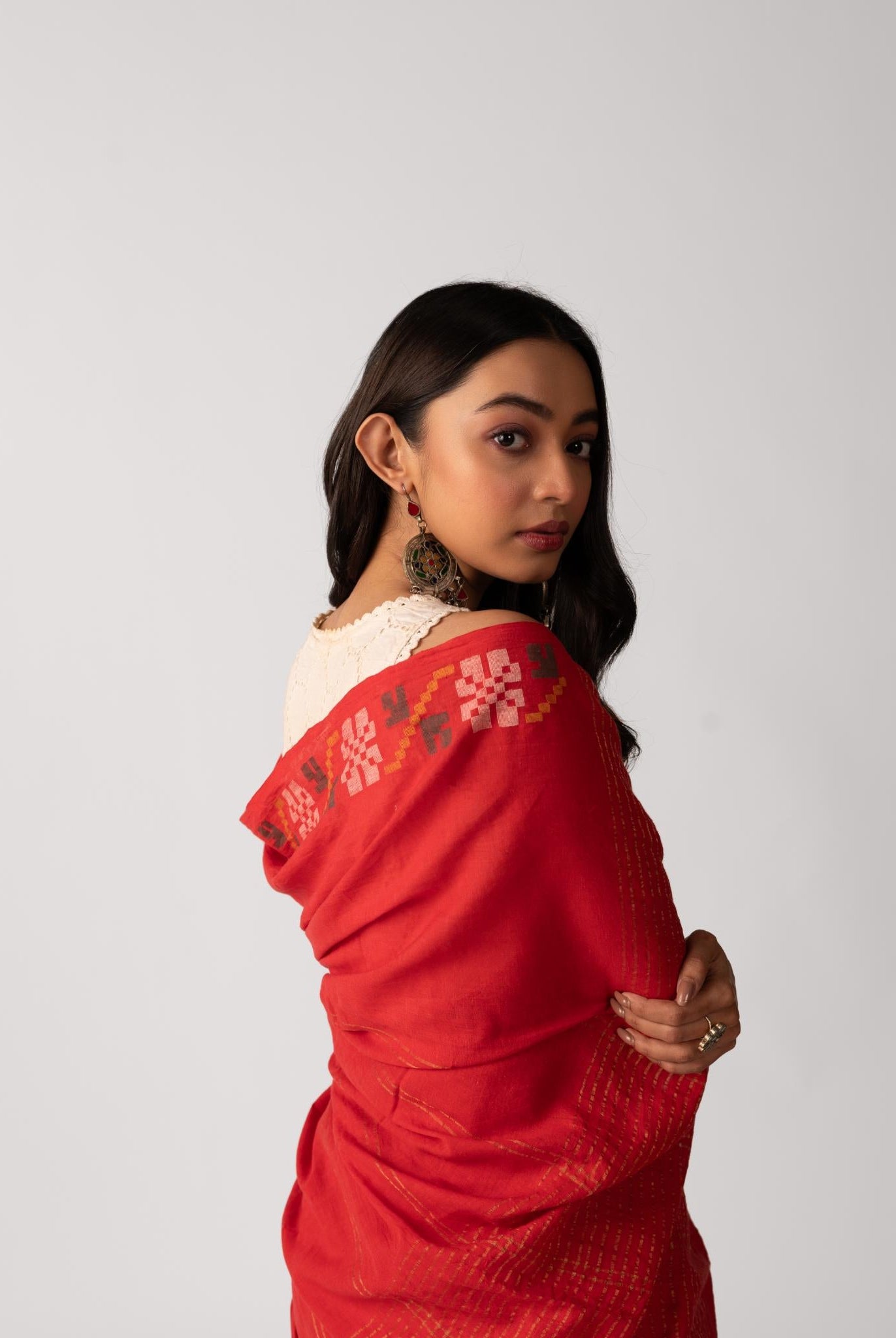 Lata - Red - CiceroniSareeIra
