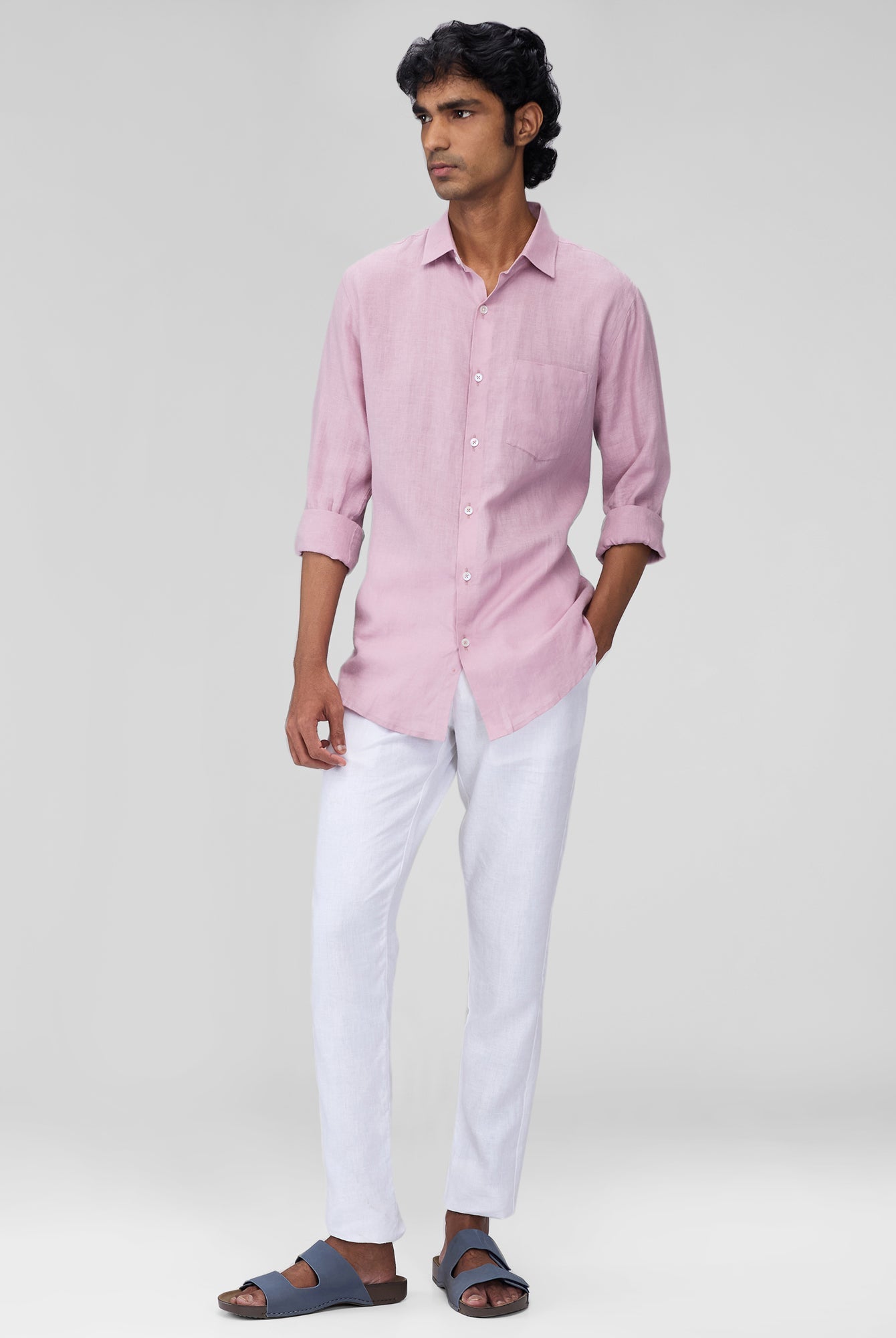 Lavender 100% Linen Classic Shirt - CiceroniMen Shirtsbhrāta