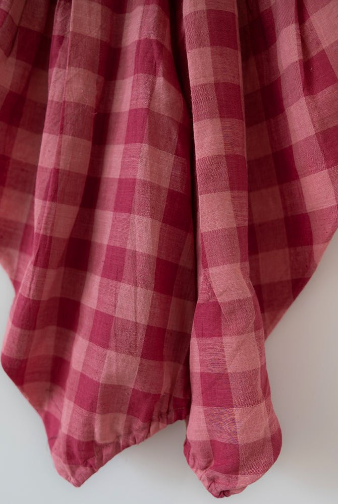 Leela Cotton Pink Floral Flared Top With Pink Checkered Pants Coord Set - CiceroniCo - ord SetLove The World Today