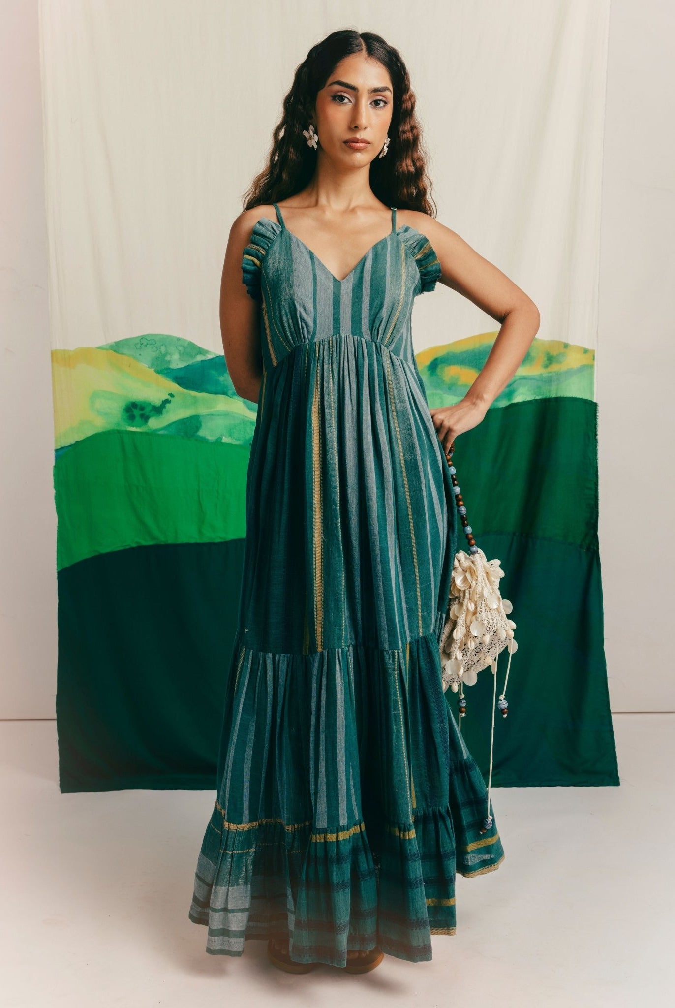 Leher Dress - Teal Green - CiceroniDressesRAFU'D