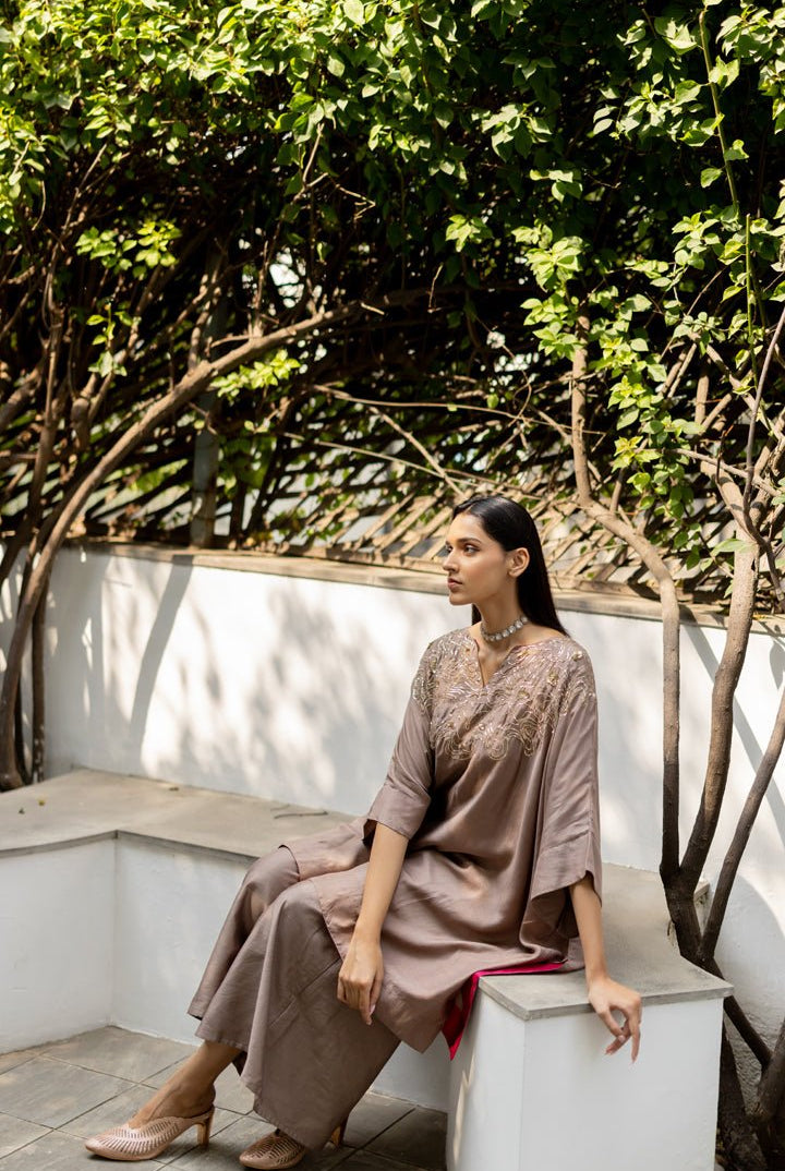 Leher Kaftan Co - ord Set - CiceroniKurta Set, Festive WearSilai Studio